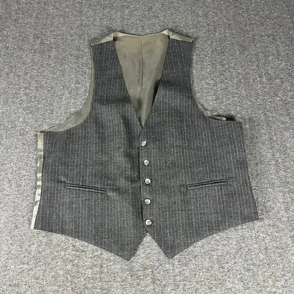 Vintage Don Douglas Pinstripe 3-Piece Suit Set Mens 42L Pinstripe Union Made USA